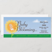 ベイビー・イズ・ブルーミング ベビーシャワー招待状 招待状 (正面/裏面)