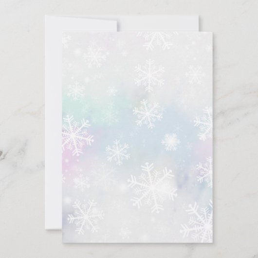 ベイビー イッツ コールド アウトサイド インビテーション (裏面)