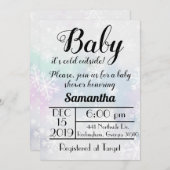 ベイビー イッツ コールド アウトサイド インビテーション (正面/裏面)