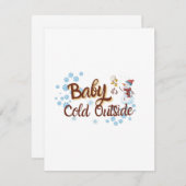 ベイビー イッツ コールド アウトサイド ウィンター カード (正面/裏面)