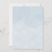 ベイビー イッツ コールド アウトサイド ウィンター ブルー ボーイ ベイビー シャワー 招待状 (裏面)