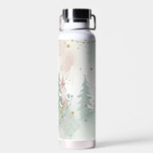 『ベイビー イッツ コールド アウトサイド』エレガントな冬の森 ウォーターボトル (背面)