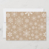 ベイビー イッツ コールド アウトサイド スノー ベイビー シャワーの招待状 招待状 (裏面)