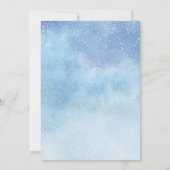 ベイビー イッツ コールド アウトサイド スノー ベイビー シャワーの招待状 招待状 (裏面)