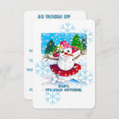 『ベイビー・イッツ・コールド・アウトサイド!』パーティー用品 招待状 (正面/裏面)