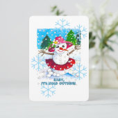 『ベイビー・イッツ・コールド・アウトサイド!』パーティー用品 招待状 (スタンド正面)