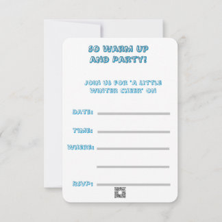 『ベイビー・イッツ・コールド・アウトサイド！』パーティー用品 招待状