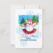 『ベイビー・イッツ・コールド・アウトサイド!』パーティー用品 招待状 (正面)