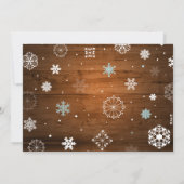 『ベイビー イッツ コールド アウトサイド ブルー』ベビーシャワー招待状 招待状 (裏面)