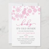 『ベイビー イッツ コールド アウトサイド』| ベビーシャワー 招待状 (正面)