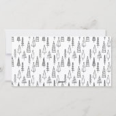 ベイビー イッツ コールド アウトサイド モダン スクリプト フォト シーズンカード (裏面)