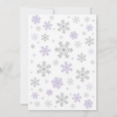 『ベイビー・イッツ・コールド・アウトサイド』冬のベビーシャワー 招待状 (裏面)