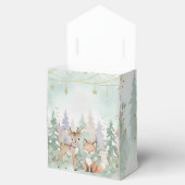 『ベイビー イッツ コールド アウトサイド』冬の森のベイビーシャワー フェイバーボックス (オープン)