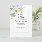 ベイビー・イン・ブルームとチェリー・ブランチズのベイビーシャワー 招待状 (スタンド正面)