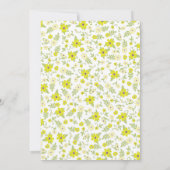 ベイビー・イン・ブルーム・シャワー ヴィンテージ フラワー 男女兼用 招待状 (裏面)