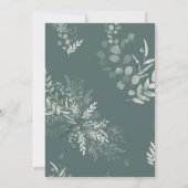 ベイビー・イン・ブルーム　セージグリーン　ベイビーシャワー 招待状 (裏面)