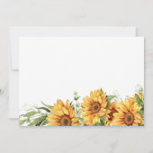 ベイビー・イン・ブルーム フラワーのジェンダー ニュートラル ベイビー シャワー 招待状 (裏面)