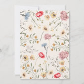 ベイビー・イン・ブルーム フラワーベイビーシャワー 招待状 (裏面)