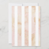 ベイビー・イン・ブルーム・ブラッシュ・ガーデン ベビーシャワーの招待状 (裏面)