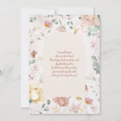 ベイビー イン ブルーム ベイビー シャワー ガール インビテーション (裏面)