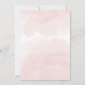 ベイビー イン ブルーム ベイビー シャワー 春 夏 花 招待状 (裏面)