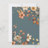 ベイビー・イン・ブルーム　ベビーへの願い 花のデザイン 招待状 (裏面)