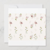 「ベイビー・イン・ブルーム」ベビーシャワーの招待状 招待状 (裏面)