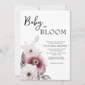 ベイビー・イン・ブルーム ベビーシャワー招待状 招待状 (正面)
