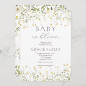 ベイビー・イン・ブルーム ベビーシャワー招待状 招待状 (正面/裏面)