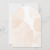 ベイビー・イン・ブルーム、ボタニカルオレンジのアーチベイビーシャワー 招待状 (裏面)