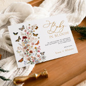 ベイビー・イン・ブルーム ワイルドフラワー妊娠発表 招待状