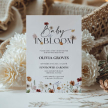 ベイビー・イン・ブルーム ワイルドフラワー ベイビーシャワー