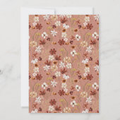 ベイビー・イン・ブルーム ワイルドフラワー ボーホー ベイビーシャワー 招待状 (裏面)