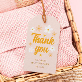 ベイビー・イン・ブルーム 春のベイビーシャワーのお favors ギフトタグ