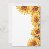 ベイビー・イン・ブルーム 水彩花のベイビーシャワー 招待状 (裏面)