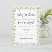 ベイビー イン ブルーム - 繊細な芍薬 招待状 (スタンド正面)