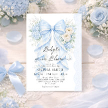 ベイビー・イン・ブルーム 青いリボン 花のベビーシャワー