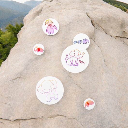 ベイビー エレファント テーブル コンフェッティ