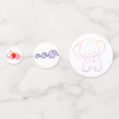 ベイビー エレファント テーブル コンフェッティ (裏面)