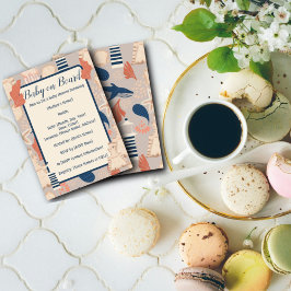 ベイビー オン ボード 海洋 ベイビー シャワー 招待状