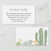 ベイビー カード, フィエスタのためのサボテン ブック エンクロージャーカード (正面/裏面)