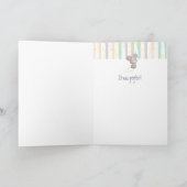 ベイビー ギフト ファン キュート マウス アニマル サンクス カード (内部)