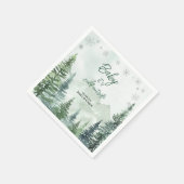 ベイビー・シャワー Baby it's Cold Outside スタンダードカクテルナプキン (角)