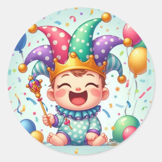 ベイビー・ジョーカー ポスターとラベル ラウンドシール (正面)