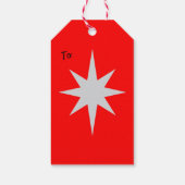 ベイビー ジンジャーブレッド スウィート ホワイトレッド ギフトタグ (裏面)