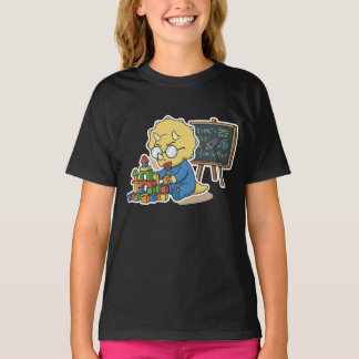 ベイビー・ジーニアス 恐竜 科学者 数学 ピザ 面白い カ Tシャツ