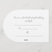 ベイビー・ズーのラッピングペーパー 招待状 (裏面)