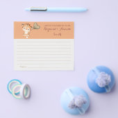 ベイビー タイガー | ママとパパへのアドバイス ベビーシャワー カード (シングル)