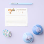 ベイビー・タイガー | ママとパパへのアドバイス ベビーシャワー カード (シングル)