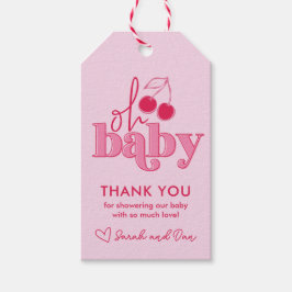 「ベイビー」チェリーオントップ サンクスギフトタグ ギフトタグ